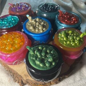 Witches Colorful Resin Cauldron Set